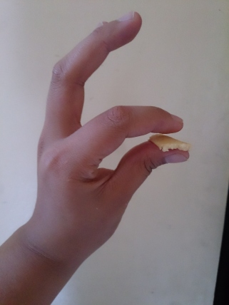 You know your crust will be amazing when it does not stick in your fingers like this.